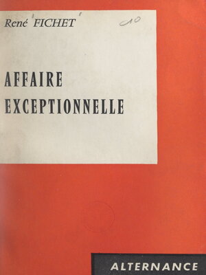 cover image of Affaire exceptionnelle